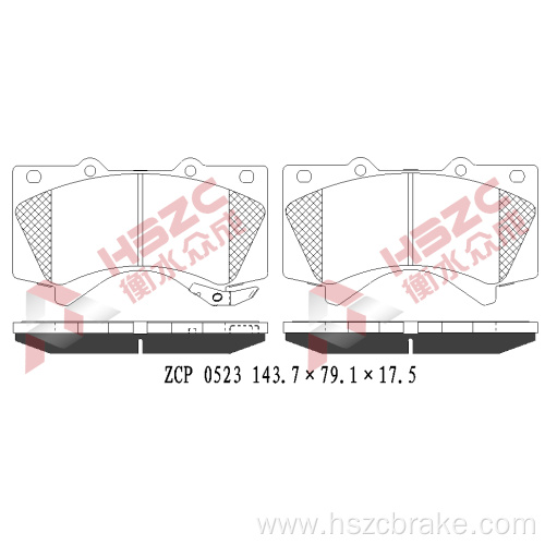 FMSI D1303 ceramic brake pad for Toyota